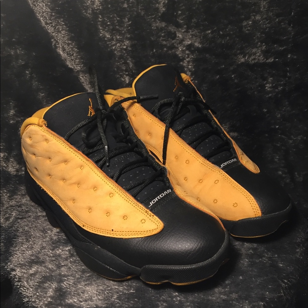 Yellow and black Jordan’s